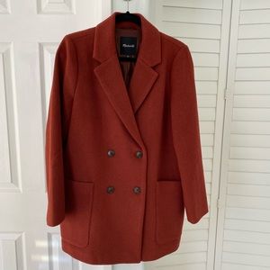 Madewell Hollis Wool Coat Sz M